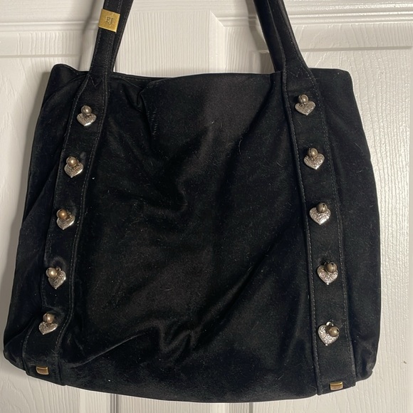 Eric javits velvet shoulder handbag - Picture 3 of 6